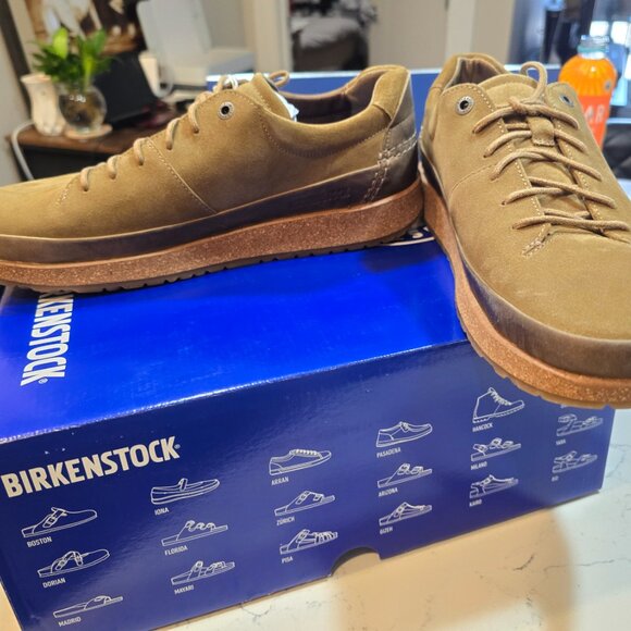 NEW Birkenstock Honnef Low Tea Suede Leather US MENS SIZE 10 SHOES NEW EU 43 - Picture 4 of 14
